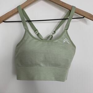 Oner Active Classic Seamless Sports Bra Pistacchio Marl Green Womens Small